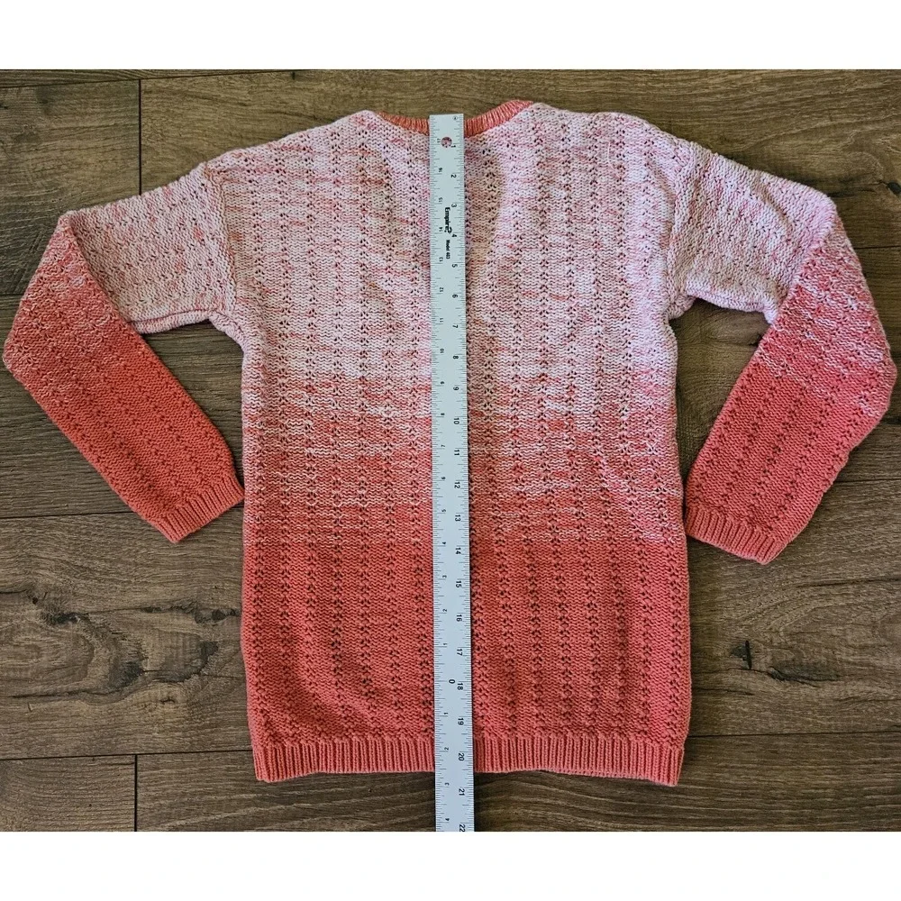 OSHKOSH  B'GOSH Girls Knit Pink Ombre Cardigan Sweater Size 8